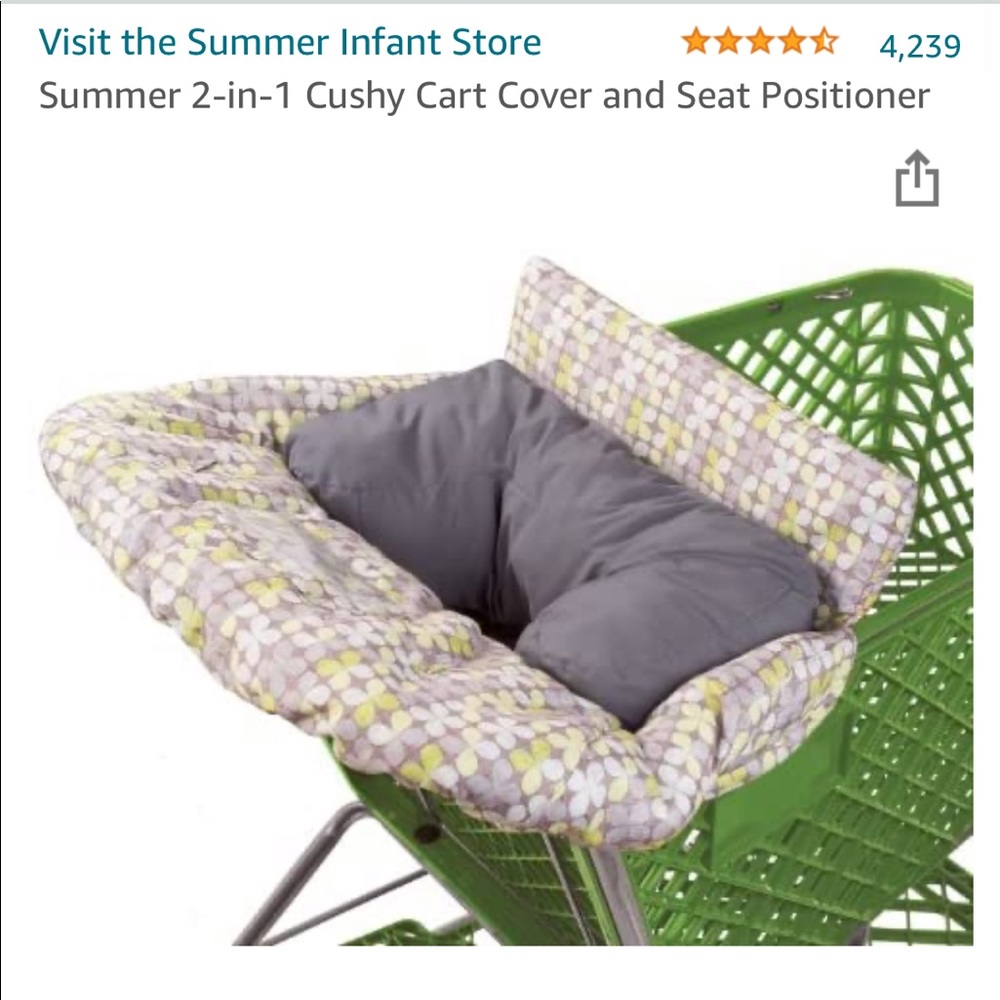 Summer 2-in-1 Cushy Cart Cover and Seat Positioner